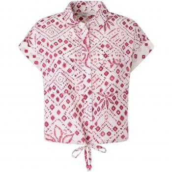 Pepe Jeans Women's Short Sleeve Geometric Print Shirt - Dulce Style