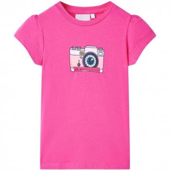 Camiseta infantil rosa oscuro 116