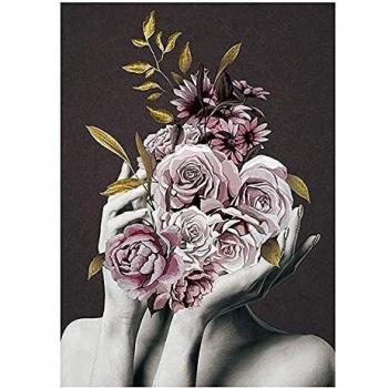 BigBuy Home S0111437 Cuadro, Rosas, 145 x 105 x 4 cm