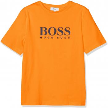 BOSS tee-Shirt Manches Courtes, Camiseta para Niños, Naranja
