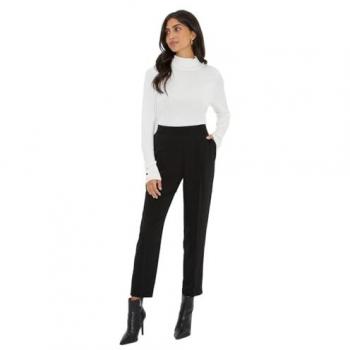 Black Women's Pull-On Trousers - Size 10 UK
