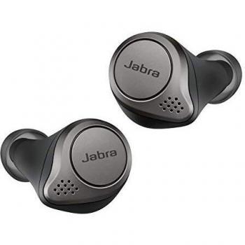 Jabra Elite 75t, Auriculares Bluetooth con Cancelación Activa de Ruido y batería de larga duración, Llamadas y música verdaderamente inalámbricas Negro Titanio