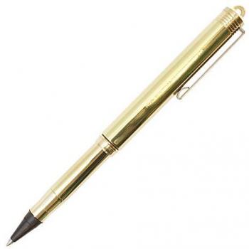 Engravable Solid Brass Rollerball Pen by Traveler's Company