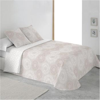 BOHEME - Colcha estampada reversible cosida Martina Beige