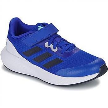 Zapatillas deportivas unisex Adidas RunFalcon 3.0 con cordones elásticos y strap, talla 28