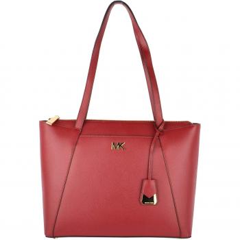 Michael Kors Maddie Medium Tote Bolso, Maroon - Mujer uni Maroon