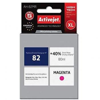 Tinta Recargable Activejet AH-82MR para HP 82 C4912A - Magenta Premium 80 ml