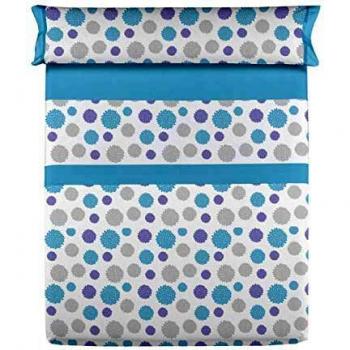 Colvihome Sábanas Sole, Azul, Cama 105 cm