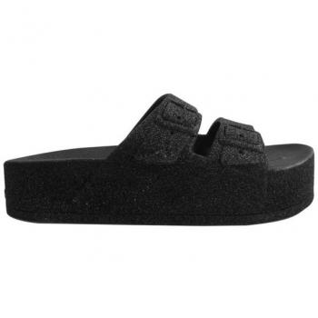 Caipirinha Glitter Women's Sandals - Recyclable PVC, Black