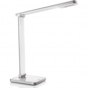 Philips Caliper - Lámpara de escritorio, 6 W, luz blanca fría, color blanco