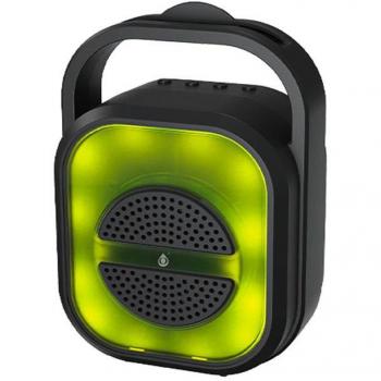 Altavoz Bluetooth 5.0 TWS NF4098 con Luz LED, Funciones TF/FM/USB, Potencia 5W, Batería 500mAh - Negro