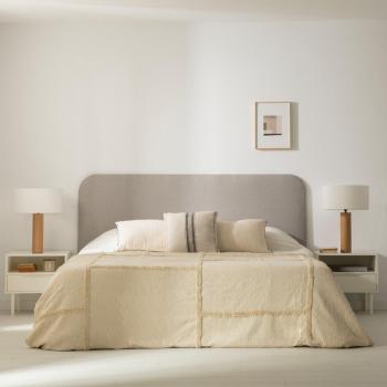 Cabecero Tapizado Gris 180 cm Coline con Dimensiones de 195 x 118 cm
