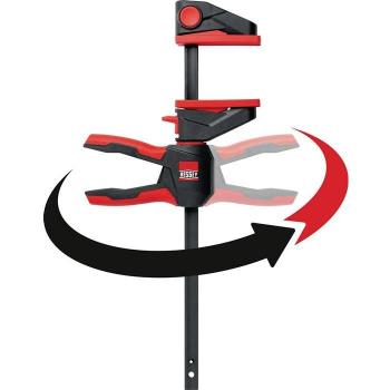 Prensa de una mano Bessey EZ360-60 con tornillo de apriete monomanual y mango giratorio 360°