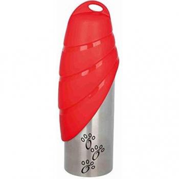 Trixie Bottle with bowl, stainless steel/plastic