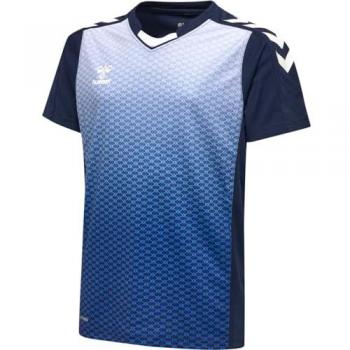 Camiseta de Manga Corta Hummel Core XK Sublimation para Niños, 100% Poliéster, Diseño Sublimado, Corte Regular, Ideal para Actividades Deportivas y Uso Diario