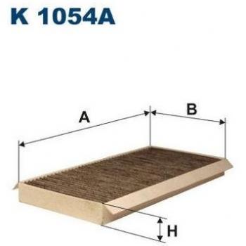 Filtro de habitáculo FILTRON K 1054A, tipo: Filtro de aire para el compartimento del pasajero, características: diseñado para filtrar partículas y contaminantes del aire que ingresa al interior del vehículo, compatible con una