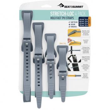 Sea to Summit Stretch-Loc 4-Pack TPU Straps - Dusk, All Sizes 20mm