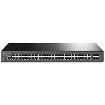 TP-Link JetStream 48-Port Gigabit L2 Managed Switch with 4 SFP Slots, L2/L3/L4 QoS and IGMP snooping with Standalone Management, Centralized Management, Fanless, Rack Mountable