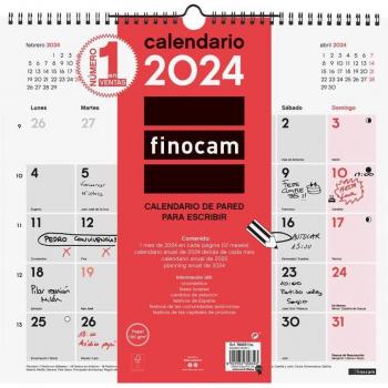 Finocam Calendario Pared 2024 Escribir L 340x320mm Ref. 780070024