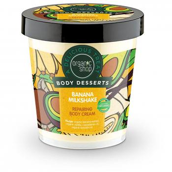 Organic Shop Body Desserts Banana Milkshake Repairing Body Cream 450ml