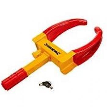 Cepo para rueda ajustable Silverline 175-225 mm con 2 llaves de seguridad