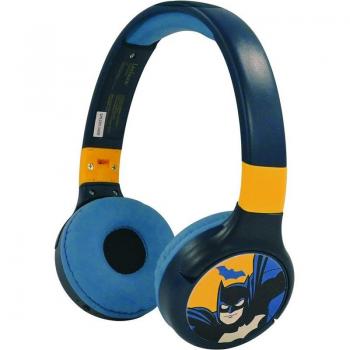 LEXIBOOK - Cascos inalámbricos BT confort para niños con potencia sonora limitada - Batman