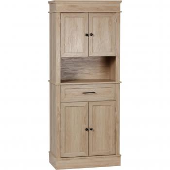 Alacena de Cocina con 4 Puertas 1 Cajón y Estante Abierto