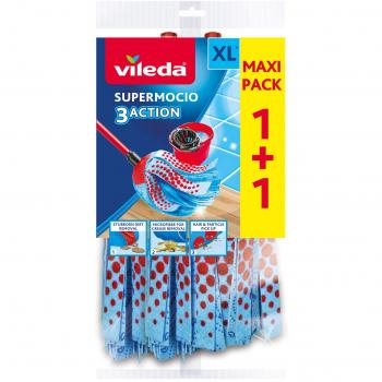 Vileda 122615 SuperMocio Action - Pack de recambio para la fregona Vileda SuperMocio
