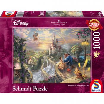 Puzzle 1000 Piezas Disney La Bella y la Bestia de Thomas Kinkade