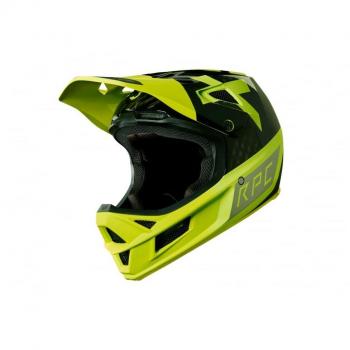 Fox Rampage Pro Carbon Preest - Casco de Bicicleta Hombre - Amarillo Contorno de la Cabeza XL | 61-62cm 2018