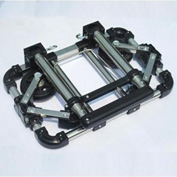&ZHOU Acero inoxidable plegable compras carro portable carro remolque carro/carretilla/hogar/pequeño carrito/comprar comida para los ancianos , black