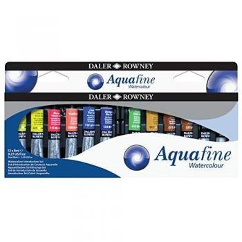 Set de 12 tubos de acuarela Aquafine 8 ml
