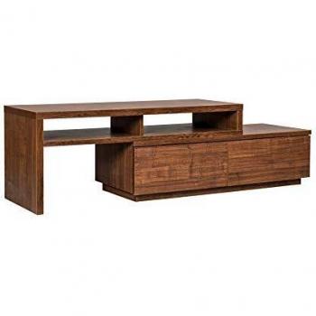 Marca Amazon - Movian Mueble de TV modular con 2 cajones SAB-100, Marrón