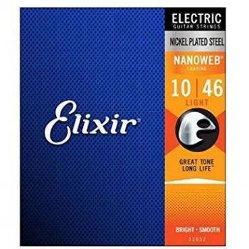 Cuerdas de Guitarra Eléctrica Elixir Nanoweb 12052 Light .010-.046