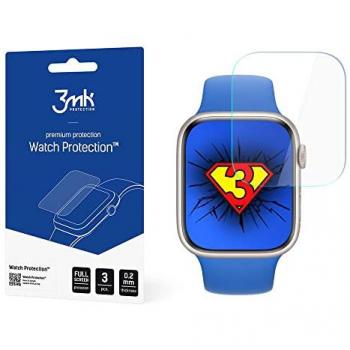 Protector de pantalla 3MK ARC para Apple Watch 7 45mm - Pack de 3 unidades