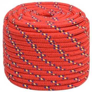 Cuerda de barco polipropileno rojo 16 mm 25 m