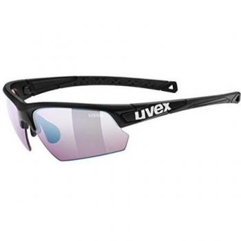 Uvex Sportstyle 224 CV Gafas de Deporte, Adultos Unisex, Black Mat/Amber, One Size