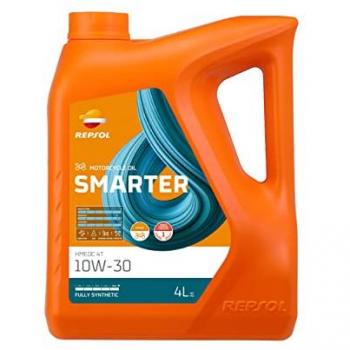 Aceite Repsol Smarter HMEOC 4T 10W-30 4L - Aceite lubricante sintético para moto con alta estabilidad térmica