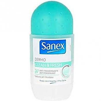 Sanex 50Ml Roll On Dermo Clean & Fresh 24Hr, neutral