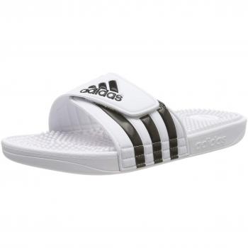 Chanclas Adidas Adissage Blancas / Negras, Talla US M10 / W11, Comodidad y Diseño Moderno