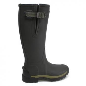 Hunter Balmoral Side Adjustable 3mm Neo Lined Tech Sole Womens Tall Boot - Dark Olive - UK5 EU38 US7 - female