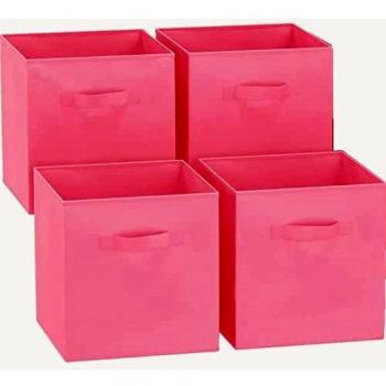 GREATOOL Caja de Almacenaje Plegable, Pack 2 Unidades de 31x31x31cm, Cajas organizadoras en Tela, Caja para organizar Ropa, Juguetes y Sábanas en Armarios