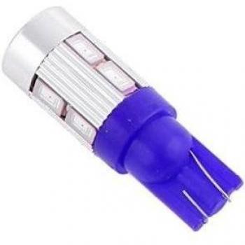 T10 5630 10SMD LED Viruta RV Bombillas Bulbos de Coche Barcos Bicicleta Mapa Cúpula Interiores 12V Súper Azul