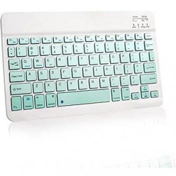 AYCLIF Teclado Inalámbrico Tablet - 10 Pulgadas Recargable Portátil Teclado para iOS, Android y Windows,Tablets iPad y Teléfonos