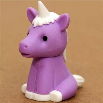 púrpura unicornio goma de borrar por Iwako de Japón