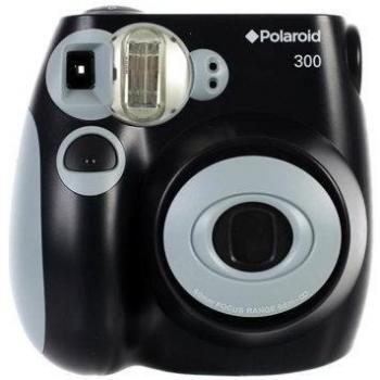 Polaroid PIC-300 - Cámara de película instantánea, color negro