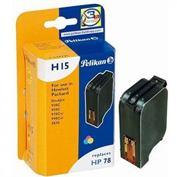 Pelikan 348791 - Cartucho de tinta HP 78 para HP DeskJet 920 C, 950 C, 970 CXI, 990 CXI, 3820