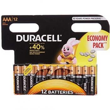 Duracell AAA Larga Duración (12 Unidades) - Pilas Alcalinas