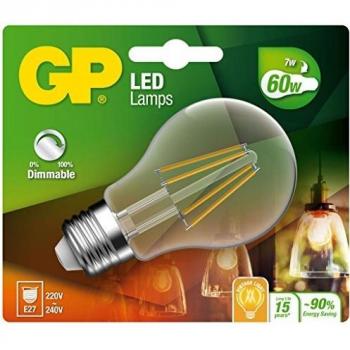 GP Luz led E27, 7 W, Blanco cálido, 14 x 12 x 6 cm