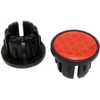 Bikeribbon Red Handlebar Caps for Road Bikes - Unisex